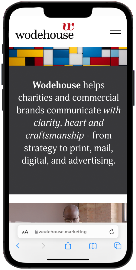Wodehouse Marketing mobile view